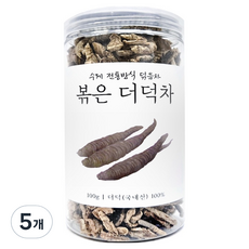 티쿠킹 수제 전통방식 볶은 더덕차, 100g, 5개