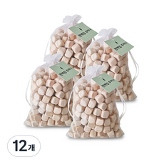친환경편백아트 편백칩 방향 주머니 대, 150g, 12개