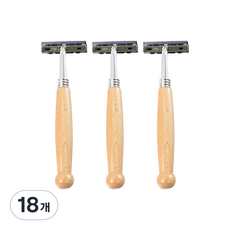 칼리오페 클래식 일회용 우드 남자 면도기, 1개입, 18개