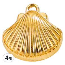 KODACHIEF diy 펜던트 6타입 조개 16 x 15.3 mm, 혼합색상, 4개