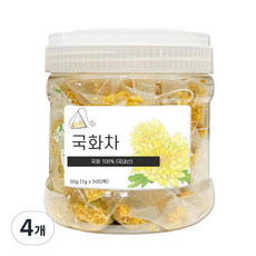 국화차 티백, 1g, 50개입, 4개