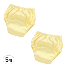 Bebeniz 嬰兒簡單網眼內褲 2p, 黃色的, 5個