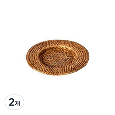 BIK藤編餐盤托盤 超小 IT CO 019, 單一顏色, 2個