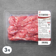 도드람한돈 등심꽃살 구이용 1등급 (냉장), 1kg, 3개
