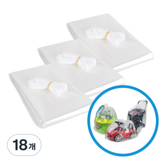 탐사 다용도 끈 대형비닐봉투 투명 130x150cm 3매, 18개