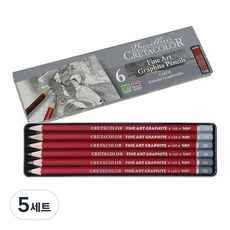 CRETACOLOR Fine Art鉛筆組 6支 16025, 4B, 5組