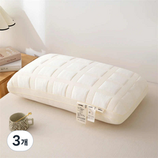 Mongsleep 舒適護頸四季頸椎枕, 3個, 白色