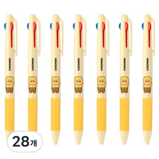 카카오프렌즈 3색 볼펜 0.7mm, 춘식이, 28개