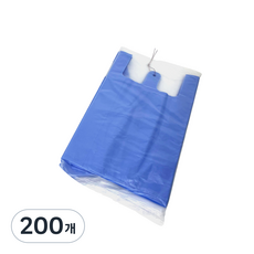 手提超市塑膠袋 亮藍色 特大6號, 200個