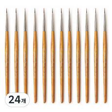 HWAHONG 華虹 環人造合成毛細毛刷 345, 1號, 24個