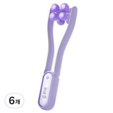 Hyudaon 臉部按摩滾輪, 紫色, 6個