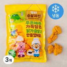 뽀로로 순살치킨 (냉동), 500g, 3개