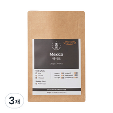DUTCH&BEAN 墨西哥恰帕斯單品咖啡豆, 200g, 無研磨咖啡豆, 3包