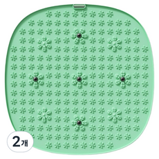 데일리쿠 시원한 지압마사지기 610g 55 x 55 cm, 2개, 그린