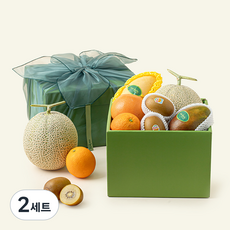 온브릭스 과일 6종 선물세트 토파즈 1호 3.62kg(고급보자기 포함), 2세트