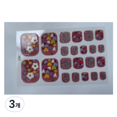 Blue Cozy腳指甲貼貼紙 足部美甲, 3組, Type 20