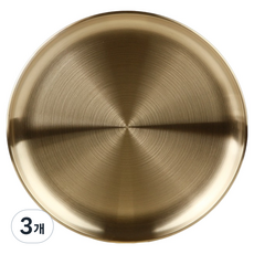 plala 不鏽鋼單層圓盤 14cm, 鈦金色, 3個