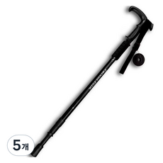 디페이브 캐주얼 노인 커브 손잡이 어르신 지팡이 블랙, 5개