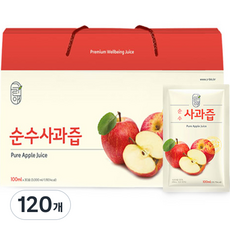 그린애 순수 사과즙 30p, 100ml, 120개