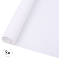 MaDaKkuMi 皺紋紙 皺褶紙 55 白色 50 x 250 cm, 3個, 1色