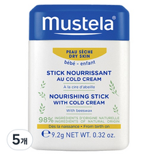 mustela 慕之恬廊 冷霜滋養棒 唇頰兩用, 9.2g, 5條