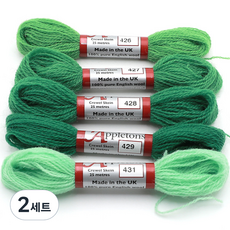 JoyJasu Appleton 羊毛繡線 5件組, 2套, 426, 427, 428, 429, 431