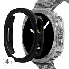 KANTAM Galaxy Watch 硬殼 1+1, 4個, 透明 + 黑色