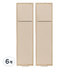 미소로운 다이어리 볼펜 홀더 L 18 x 4.5 x 0.5 cm, 오프화이트, 6개