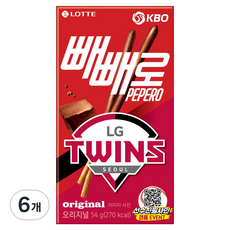 PEPERO KBO 巧克力 LG Twins, 54g, 6個