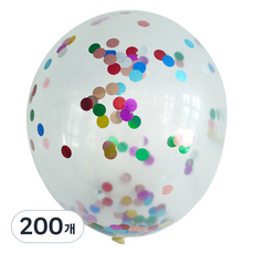 피어니스트 샤인스팽글 파티 풍선, 2 레인보우, 200개