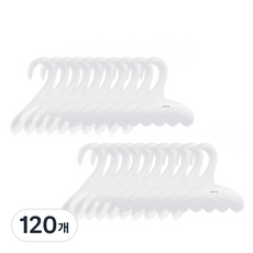 Market Plan 多用途衣櫃拱形包包掛架, 120個, 白色