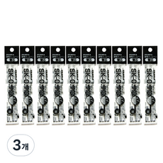 ZEBRA 斑馬牌 油性墨水 SK 筆芯 0.7mm, 黑色, 30個