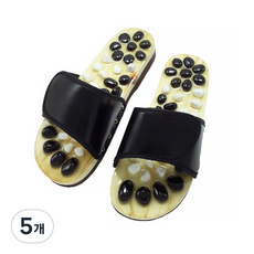 Alleophom 石頭按摩腳底指壓拖鞋 265~270mm, 5個, 黑色