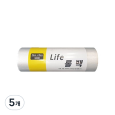 Life 위생롤백 소형 25cm x 35cm, 25 x 35 cm, 500개입, 5개