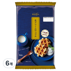 마루나카 생크림 와플 6p, 6개, 180g
