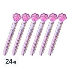 2Youngdesign 推滑式貓咪橡皮擦, 紫色, 24個