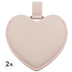 玩具 Darakbang 便攜式心形化妝手鏡, 粉色, 2個