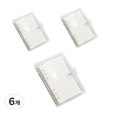 A5 투명 다이어리 표지, 6개