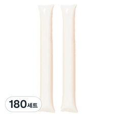 LivingDA 加油棒氣球組, 白色, 180套