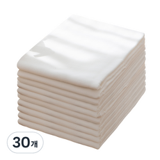 Baby & I 特大號純棉布尿布, 白色, 30個