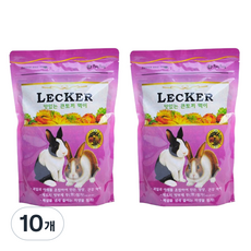레커 큰토끼 먹이, 905g, 10개