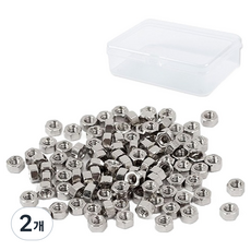 O-ON 碳鋼六角螺帽 264p 透明盒, 2個, M3, 2.4mm