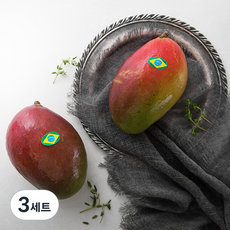 브라질 애플망고 2입, 800g, 3세트