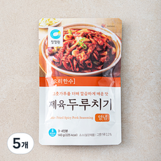 청정원 요리한수 제육 두루치기 양념, 140g, 5개