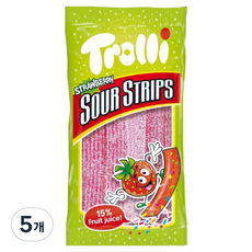 Trolli 酸味條狀軟糖 草莓, 85g, 5個