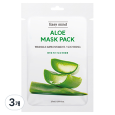 EasyMind 撫紋蘆薈面膜, 10片, 3組