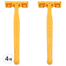 Market Ring 女性用簡易除毛刀 黃色, 4個, 1入