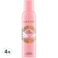 라리브 인 플레임스 퍼퓸 데오드란트, 150ml, 4개