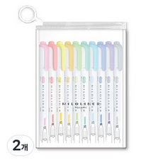 ZEBRA 斑馬牌 MILDLINER 斑馬螢光筆, 混合色, 2個