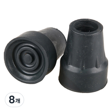 Dr.Pellis J 拐杖/手杖 替換橡膠腳套 22mm, D黑色, 8個